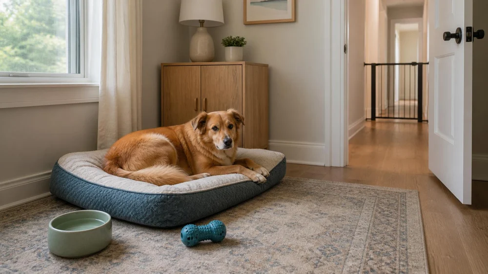 Set Up a Pet-Safe Retreat Before House Guests Arrive