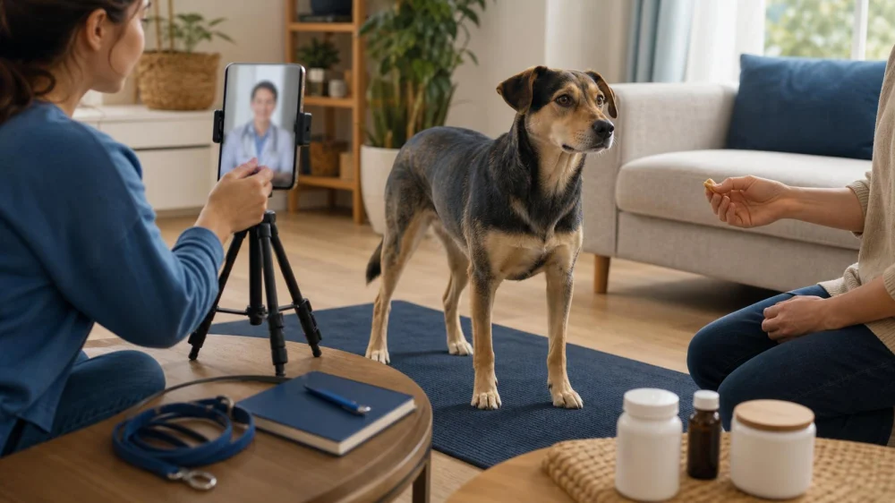 How to Prepare Your Dog for a Veterinary Video Visit