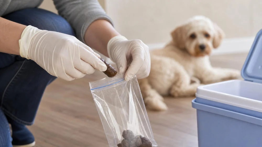 Pet Stool Sample: Collect, Label, Chill, and Call