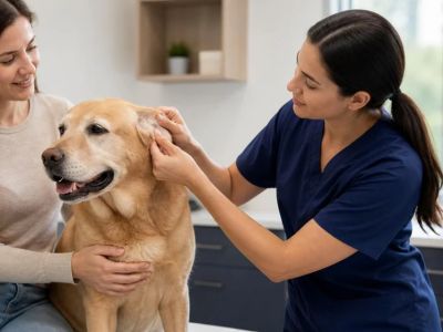 Pet Ear Scratching: Protect, Record, and Call the Vet