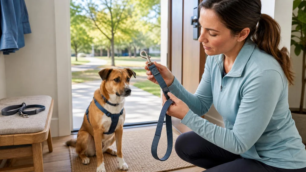 Dog Leash Hardware Check: Clip, Webbing, Handle, and Backup