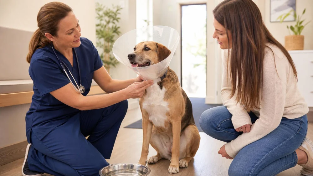 Pet Recovery Cone Fit: Reach, Food, and Safe Movement