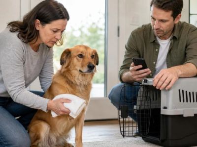 Pet Wound First Aid: Control Bleeding and Travel to the Vet