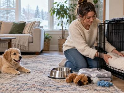 Puppy Crate Location: Rest, Temperature, and Supervision