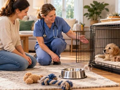 Puppy Crate Location: Space, Temperature, and Routine