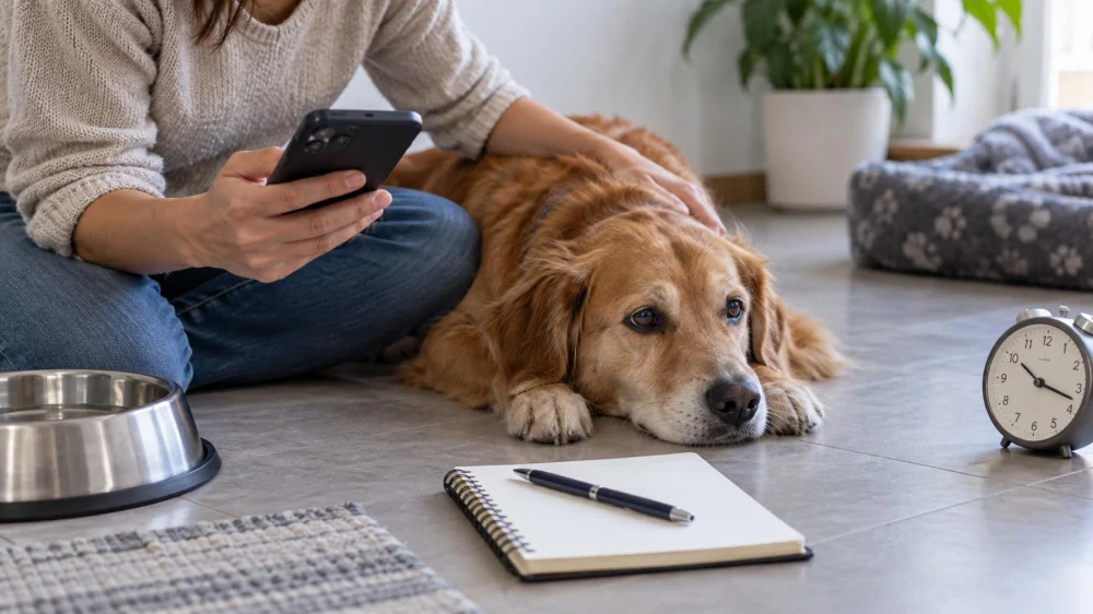 Pet Vomiting Notes: Timing, Contents, and Vet Contact