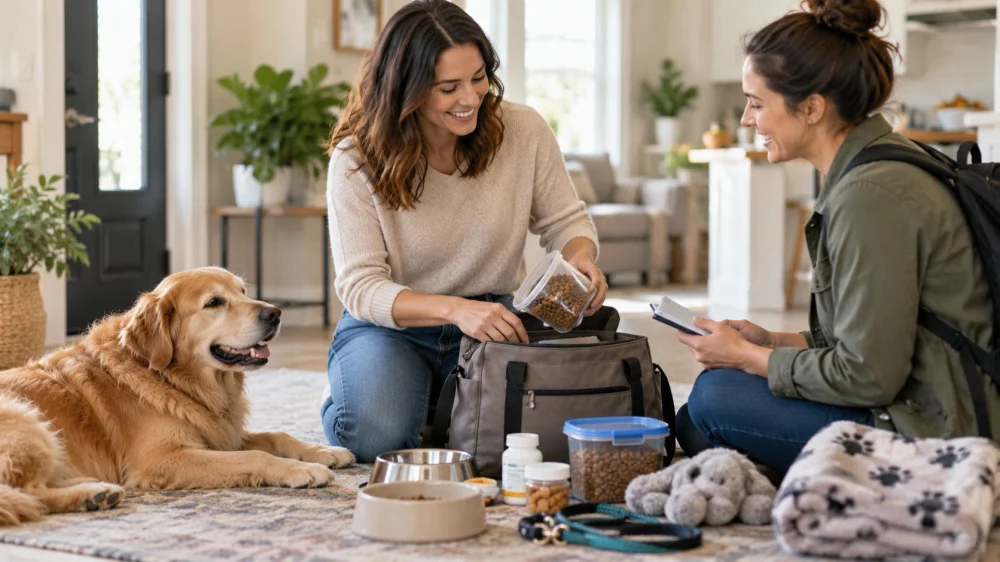 Pet Sitter Handoff: Feeding, Medication, and Contacts