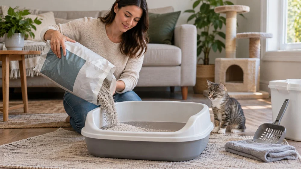 New Kitten Litter Setup: Box, Substrate, and Cleaning