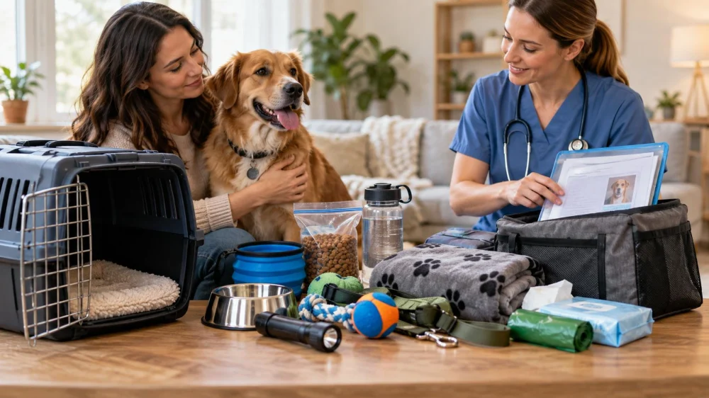 Pet Emergency Kit: Records, Carrier, and Safe Supplies