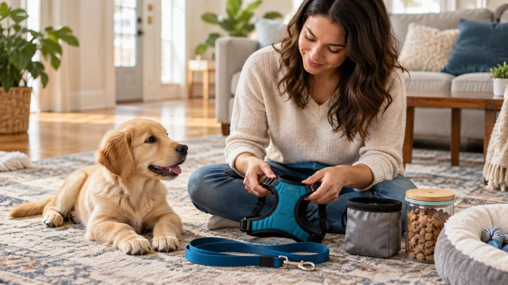 Puppy Leash Introduction: Fit, Reward, and Short Sessions