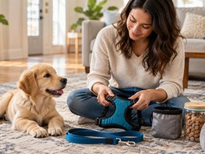 Puppy Leash Introduction: Fit, Reward, and Short Sessions