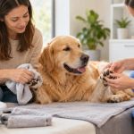 Pet Paw Cleaning: Rinse, Dry, Inspect, and Stop