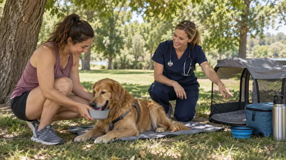 Pet Heat Safety Plan: Shade, Water, Travel, and Signs